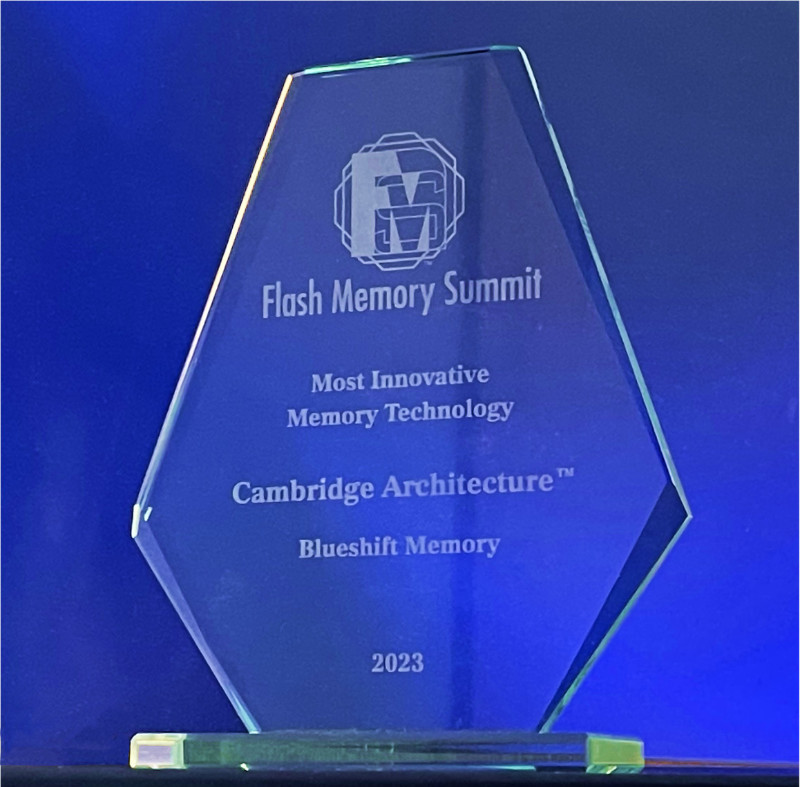 Blueshift Memory announces Flash Memory Summit Best in Show Award for Cambridge Architecture